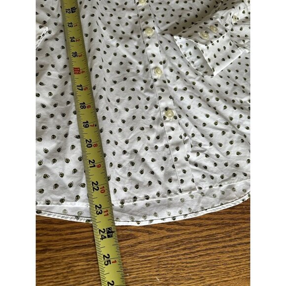 Lands' End No Iron 100% Supima Baumwolle  Button Down Floral Print Shirt Size 2P - Picture 8 of 11